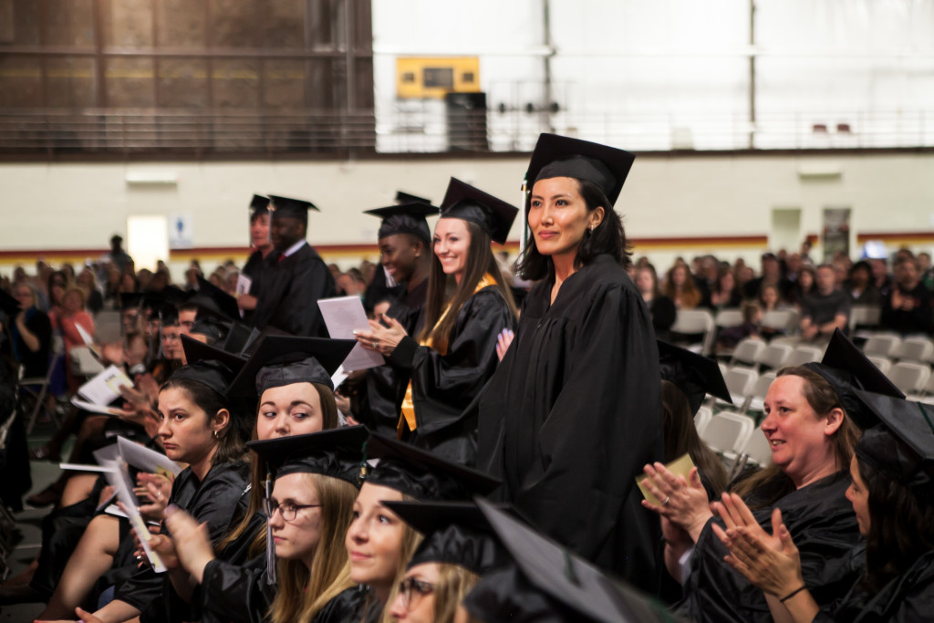 Students at CCV graduation