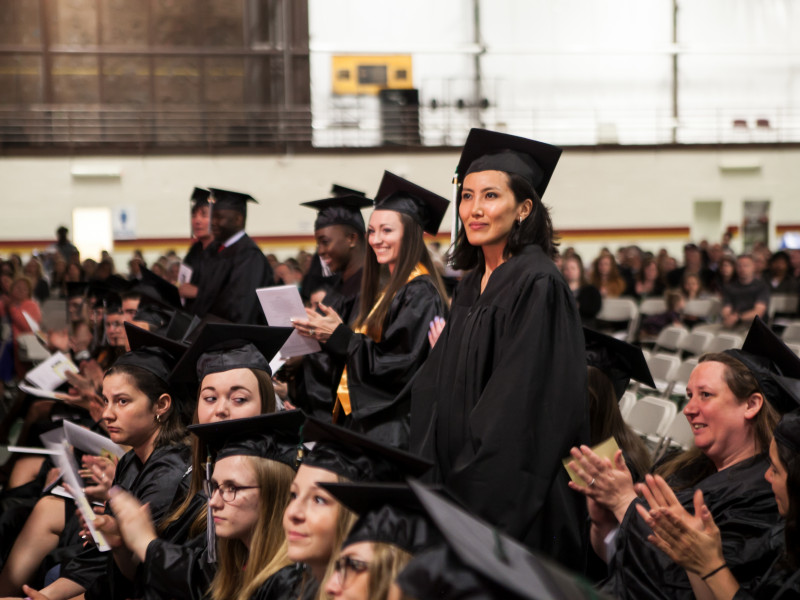 Students at CCV graduation