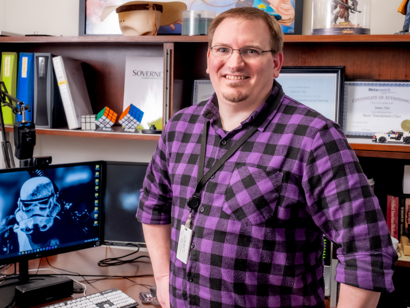 IT alum and faculty member James Nye in his office.