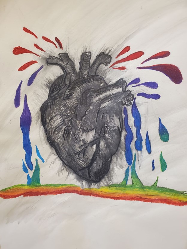 drawing of a heart